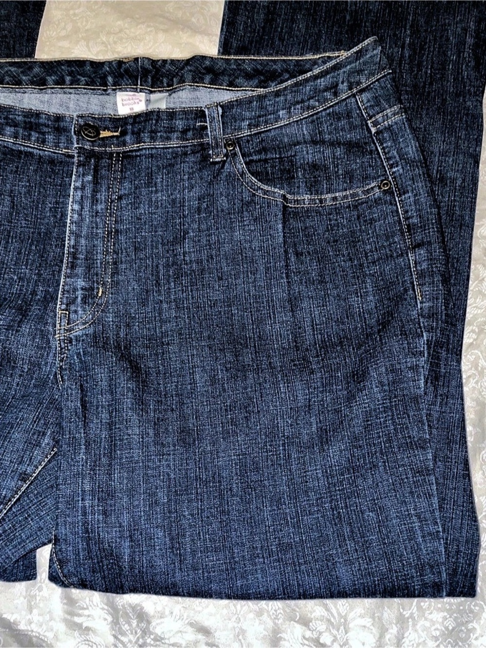 Bobbie Brooks Women's Jeans Blue Waist 18 Excellent Condition - Picture 5 of 11